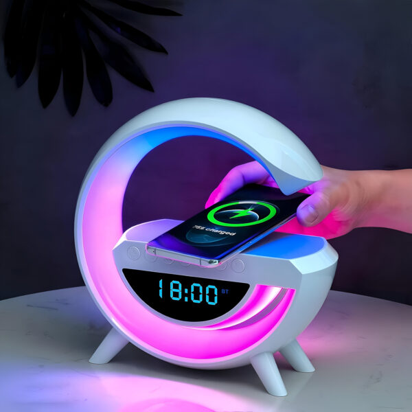 G speaker with clock